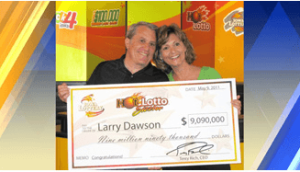 Larry Dawson won 9.09 million lottery