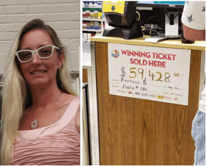 Lisa won 59,000 Fantasy 5 lottery