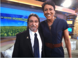 Richard Lusting with Robin Roberts from Good Morning America